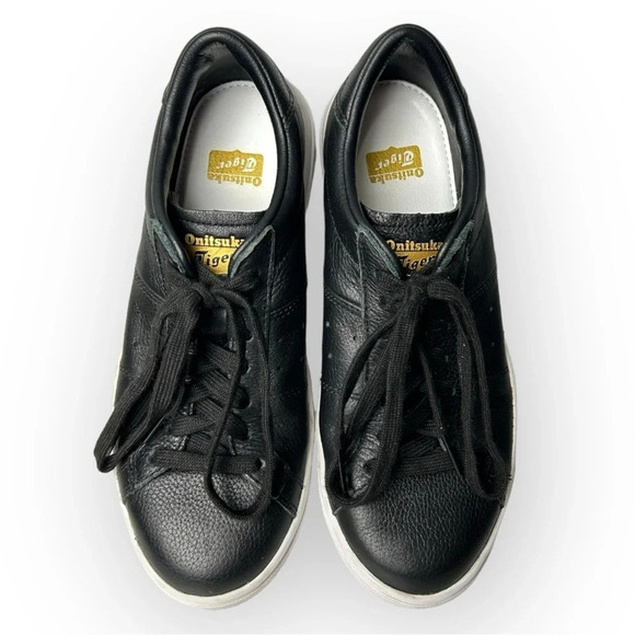 Onitsuka Tiger Asics Lawnship 2.0  Black Lace Up Sneaker - Picture 7 of 9